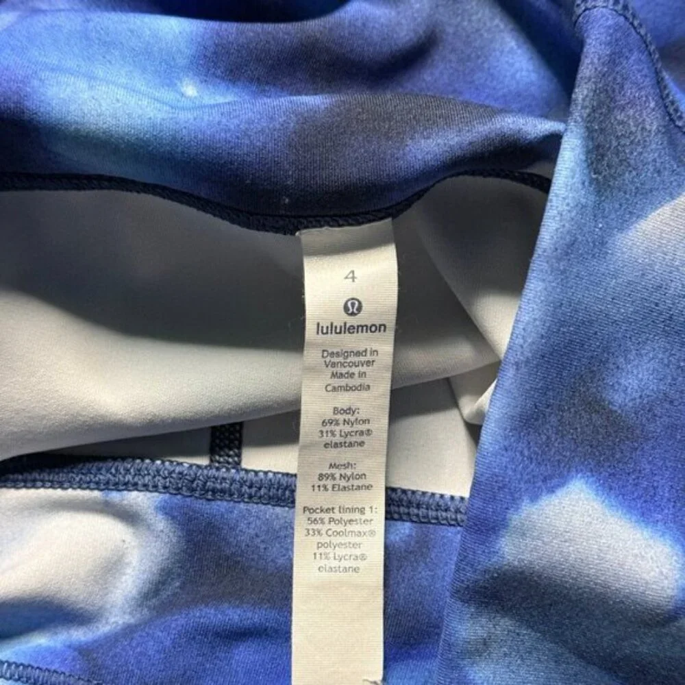 Lululemon Women's Train Times Crop 17 Leggings - Blue - Picture 5 of 8